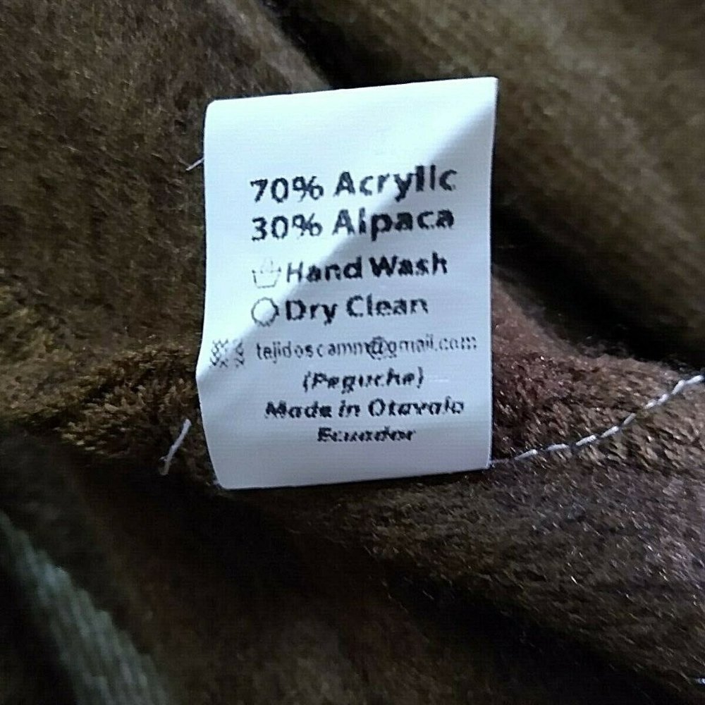 Tejidos Camm Women's Cape Poncho Wrap Alpaca Blend - Picture 5 of 6
